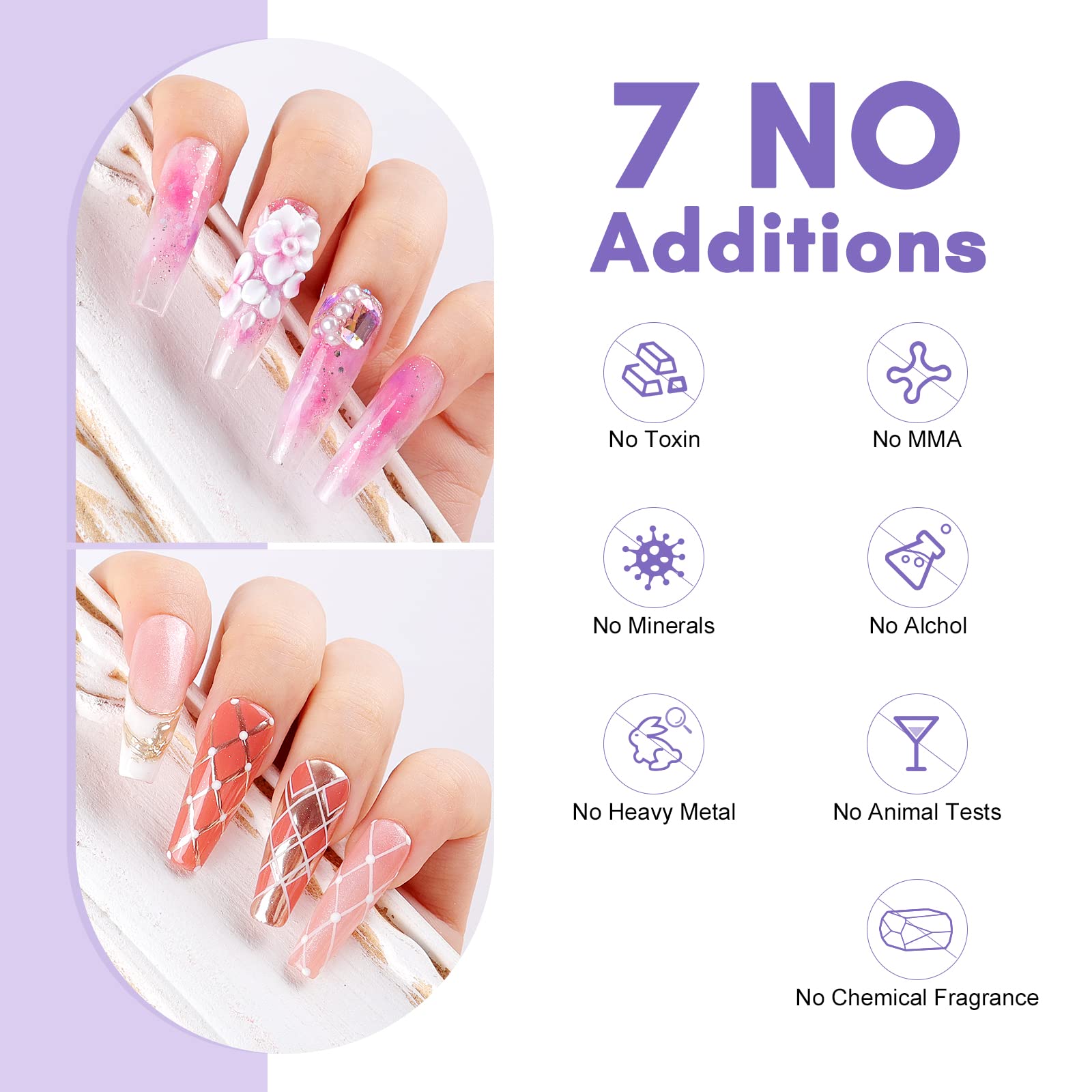 SAVILAND Acrylic Nail Kit with 100pcs Half Cover False Nail Tips - 3 Colors Acrylic Powder & Liquid Set, Acid-free Primer & Top Coat | Professional DIY Nail Art Extension Kit for Beginners | Perfect for Home Salon, Nail Practice & Party Manicures