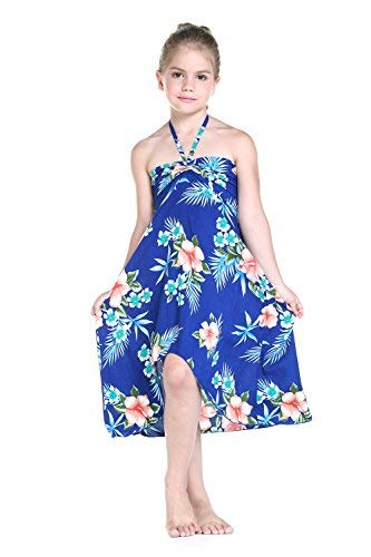 Hawaiian Halter Dress for Women - Floral Hibiscus Red Summer Beach Dress | Perfect for Vacations, Pool Parties & Tropical Getaways