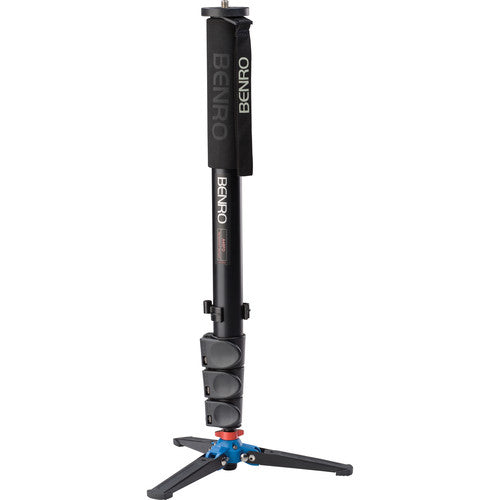 Benro A48FD Series 4 Aluminum Monopod with 3-Leg Locking Base - Lightweight & Adjustable Camera Support for Photography, Videography, and Outdoor Shooting