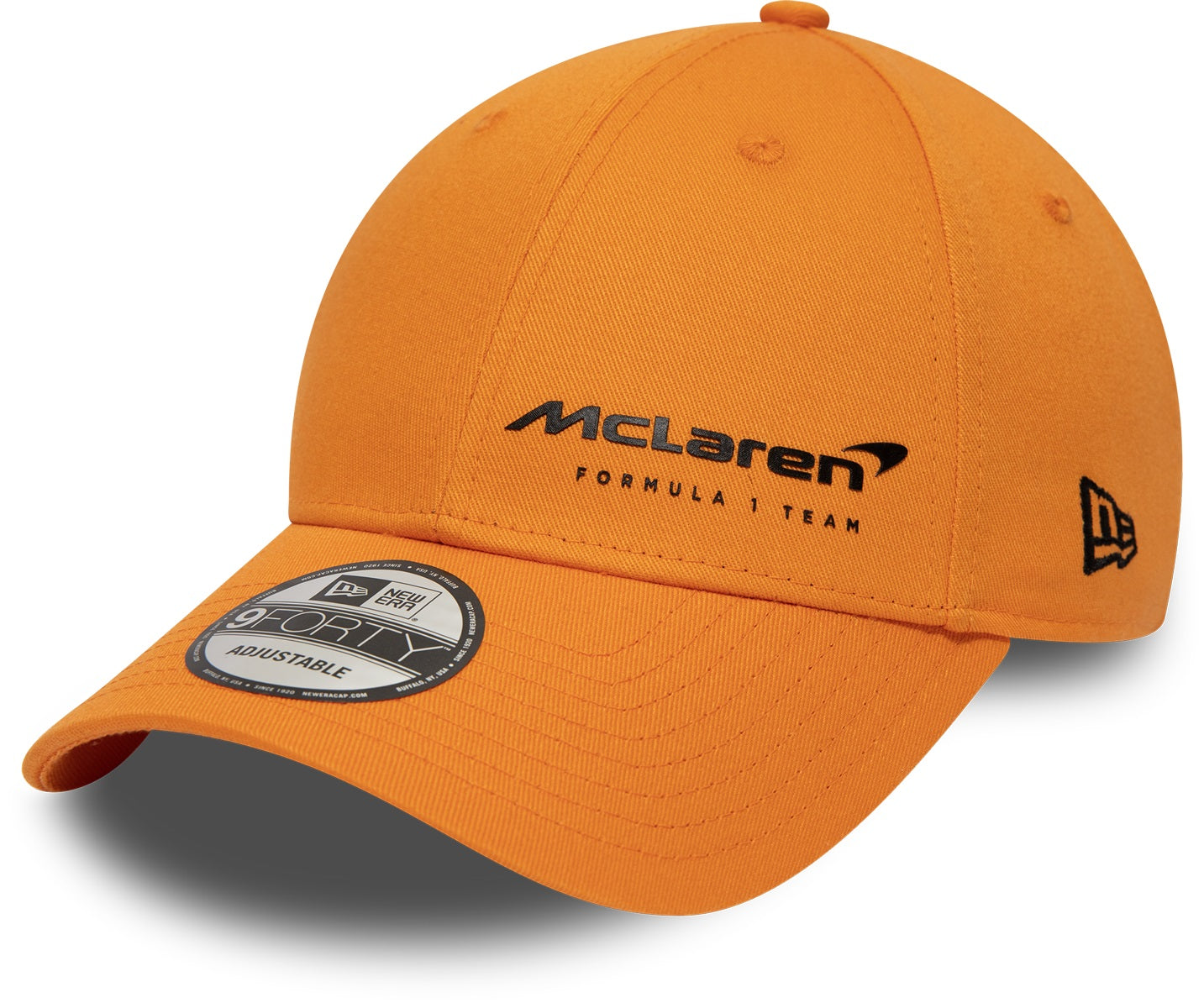 McLaren F1 New Era 9Forty Adjustable Baseball Cap - Official Team Logo, Orange Papaya Color - Perfect for Racing Fans & Streetwear Fashion