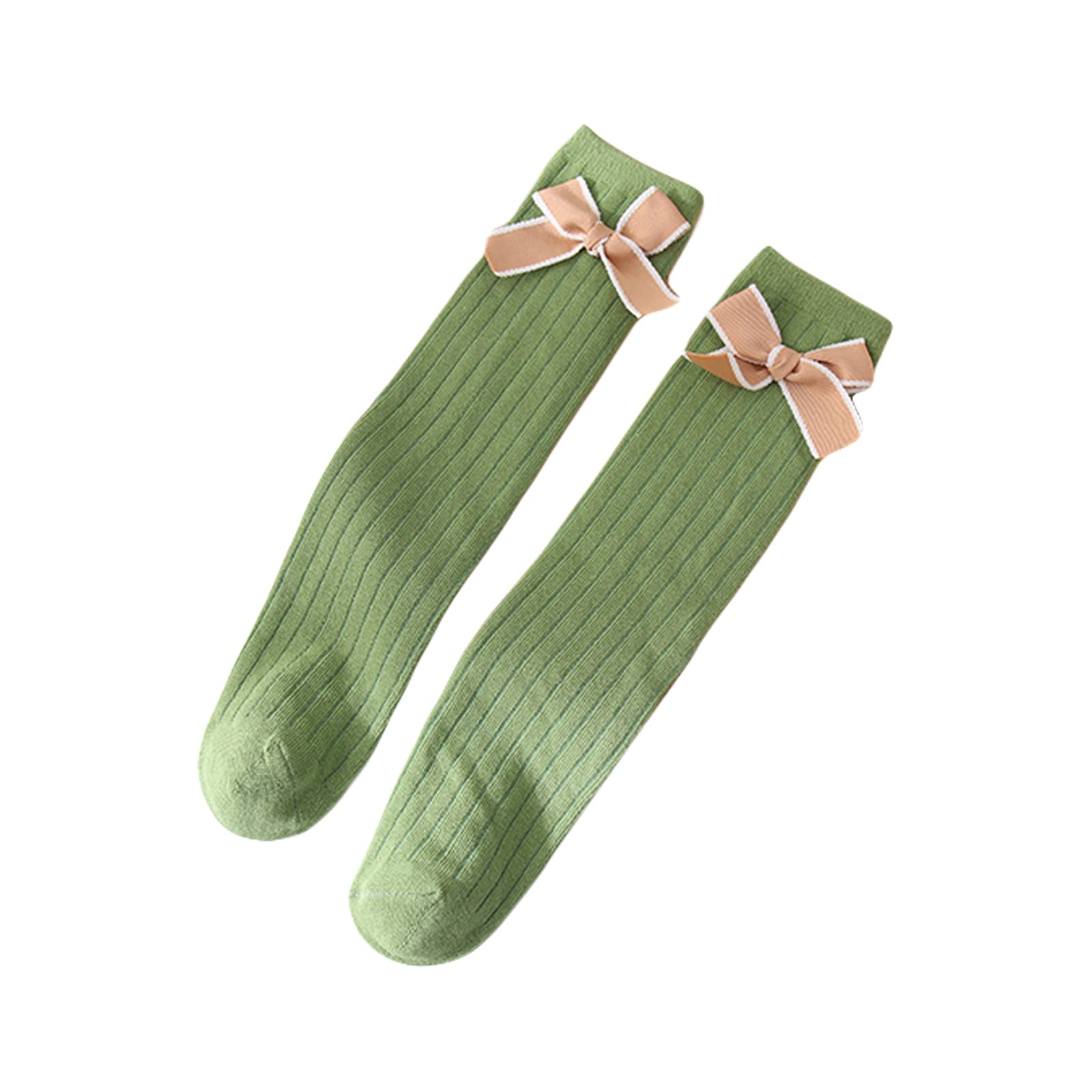 Archipere Girls Bow Mid-Calf Socks - Cute Dance Socks, Knee High Socks & Thigh High Stockings for Ballet, School Uniform & Casual Wear