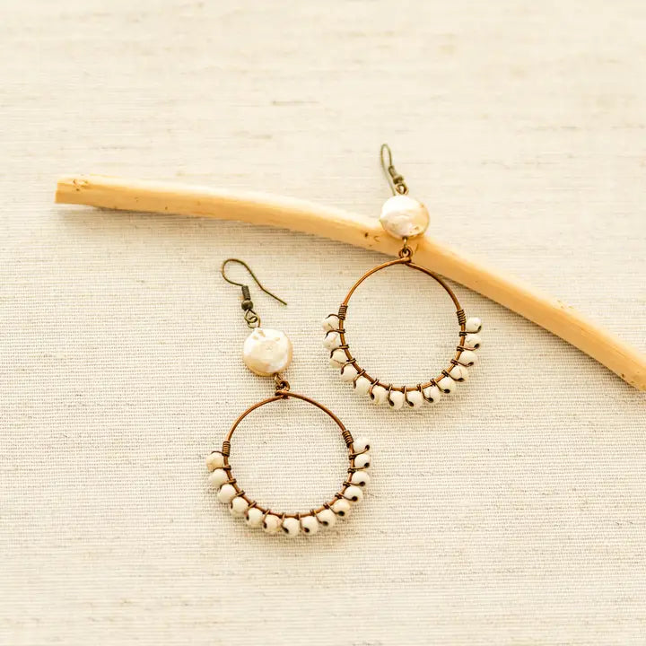 Destiny Hoop Earrings for Women - Sterling Silver Dangle Hoop Earrings - Trendy Fashion Jewelry Gift for Her - Perfect for Parties, Dating & Everyday Wear
