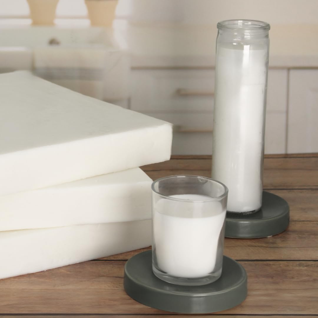 Premium 5lb Soy Wax Slab for Candle Making - Natural, Smooth Blend with High Fragrance Load Capacity | Ideal for DIY Scented Candles, Wax Melts & Home Fragrance Products | Perfect for Aromatherapy, Gifts & Home Decor