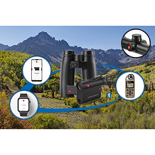 Leica Geovid 3200.COM Laser Rangefinder Binoculars - High-Precision Hunting & Golf Rangefinder with Bluetooth, HD Optics for Outdoor Sports & Wildlife Observation