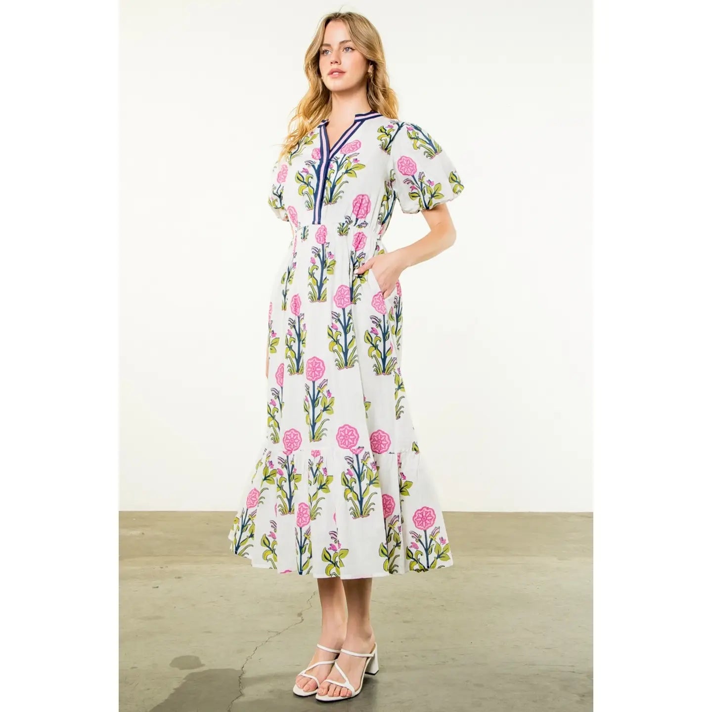 Mara Maxi Dress for Women - Flowy Long Boho Summer Dress with Pockets | Perfect for Beach, Vacation, and Casual Outings