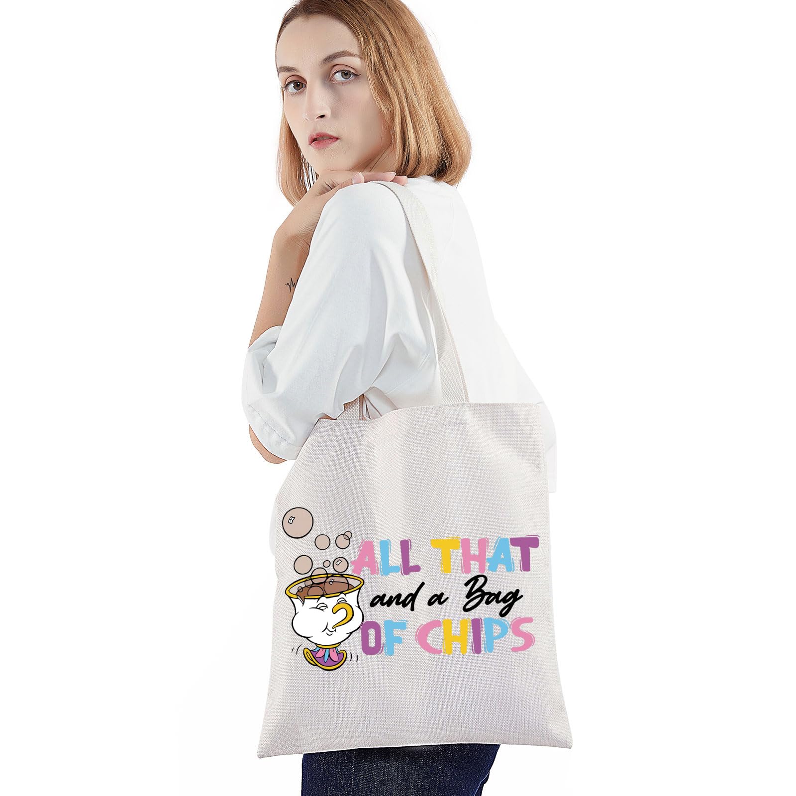 Disney Beauty and the Beast Mrs. Potts & Chip Makeup Bag - Cute Character Cosmetic Pouch for Women | Perfect Gift for Disney Fans, Travel & Daily Beauty Essentials Storage