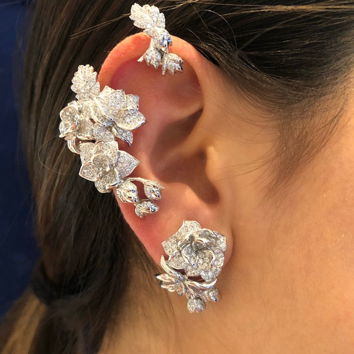 Elegant White Thorn Earrings for Women - Hypoallergenic Sterling Silver Dainty Stud Earrings - Perfect for Everyday Wear, Parties & Gifts