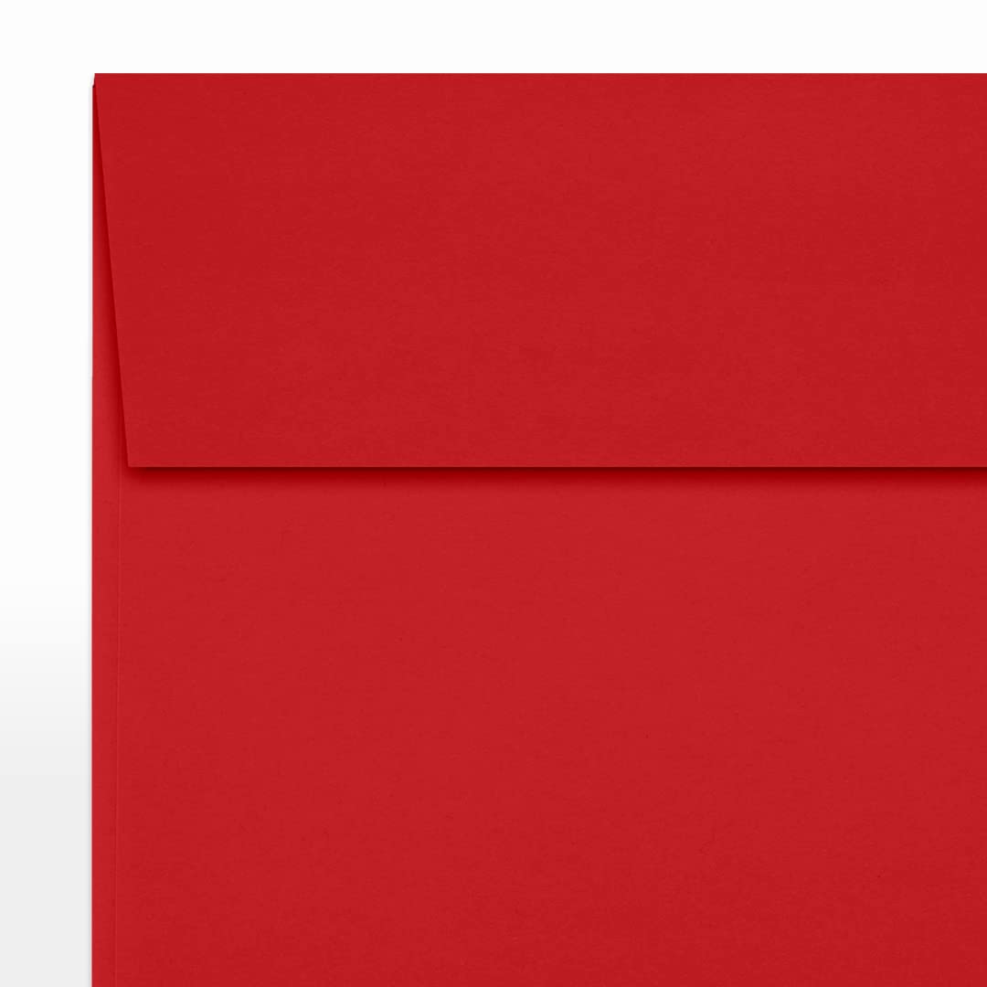 LUXPaper Premium Square Invitation Envelopes 5x5 Inches - Ruby Red, 80lb Text Weight, 1000 Count - Self-Seal Peel & Press Closure for Wedding Invitations, Greeting Cards, Party Favors & Business Correspondence