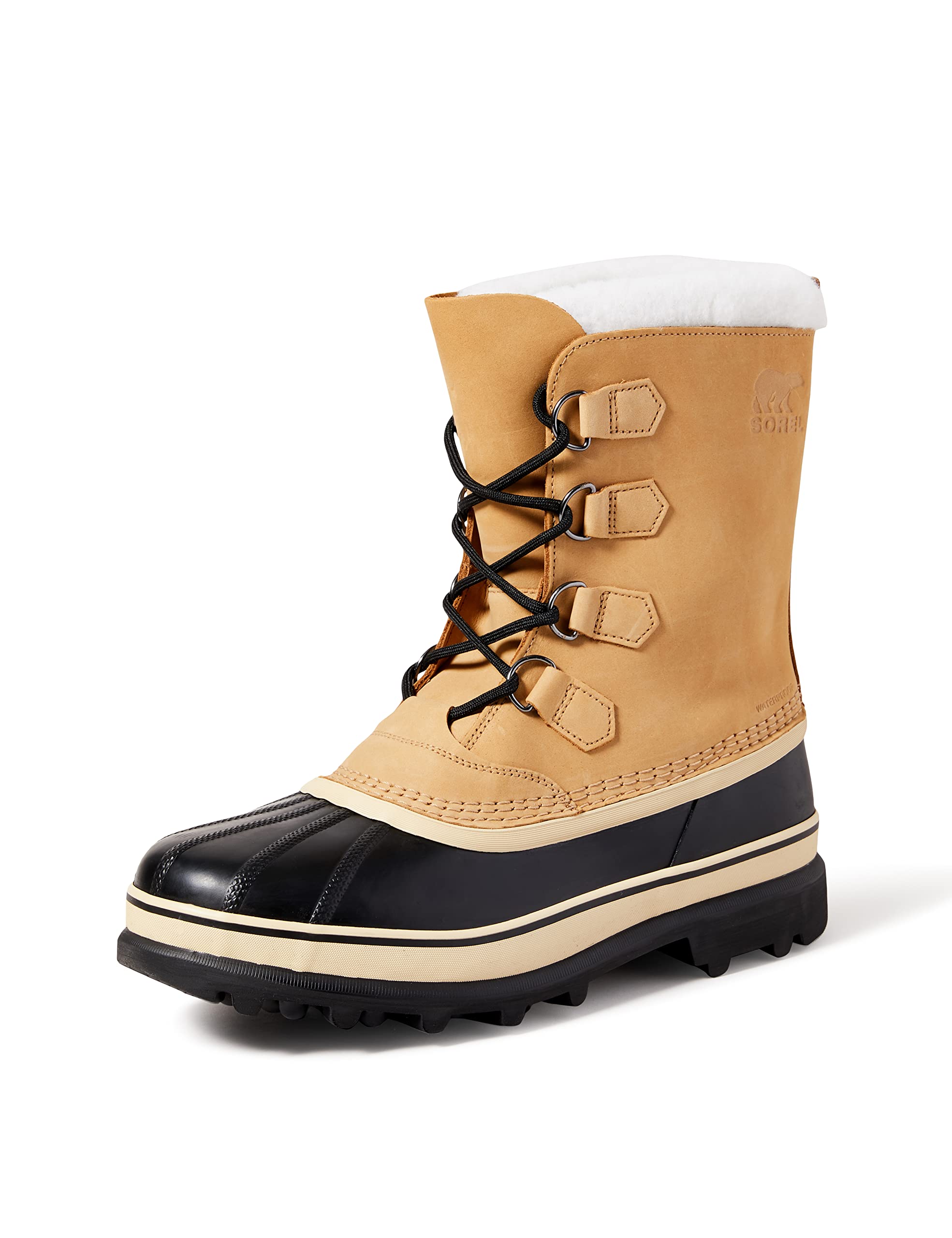 SOREL Men's Caribou Waterproof Winter Boots - Insulated Snow Boots for Hiking, Hunting & Cold Weather - Waterproof Leather Upper with Rubber Sole for Outdoor Activities