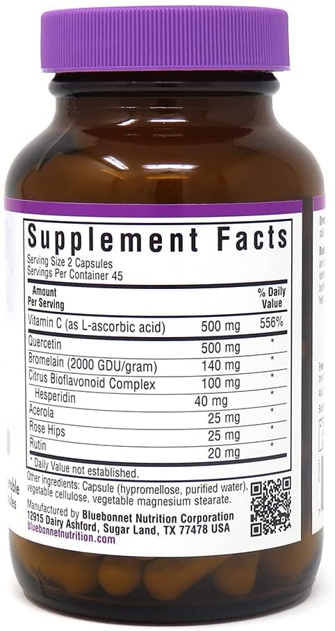Bluebonnet Nutrition Super Quercetin with Vitamin C 90 Capsules + Standardized Bilberry Extract 60 Caps + Liquid Vitamin D3 5000 IU Drops (1 Fl Oz) Citrus Flavor - Immune Support, Antioxidant Boost & Eye Health Supplement for Adults | Daily Wellness & Seasonal Defense
