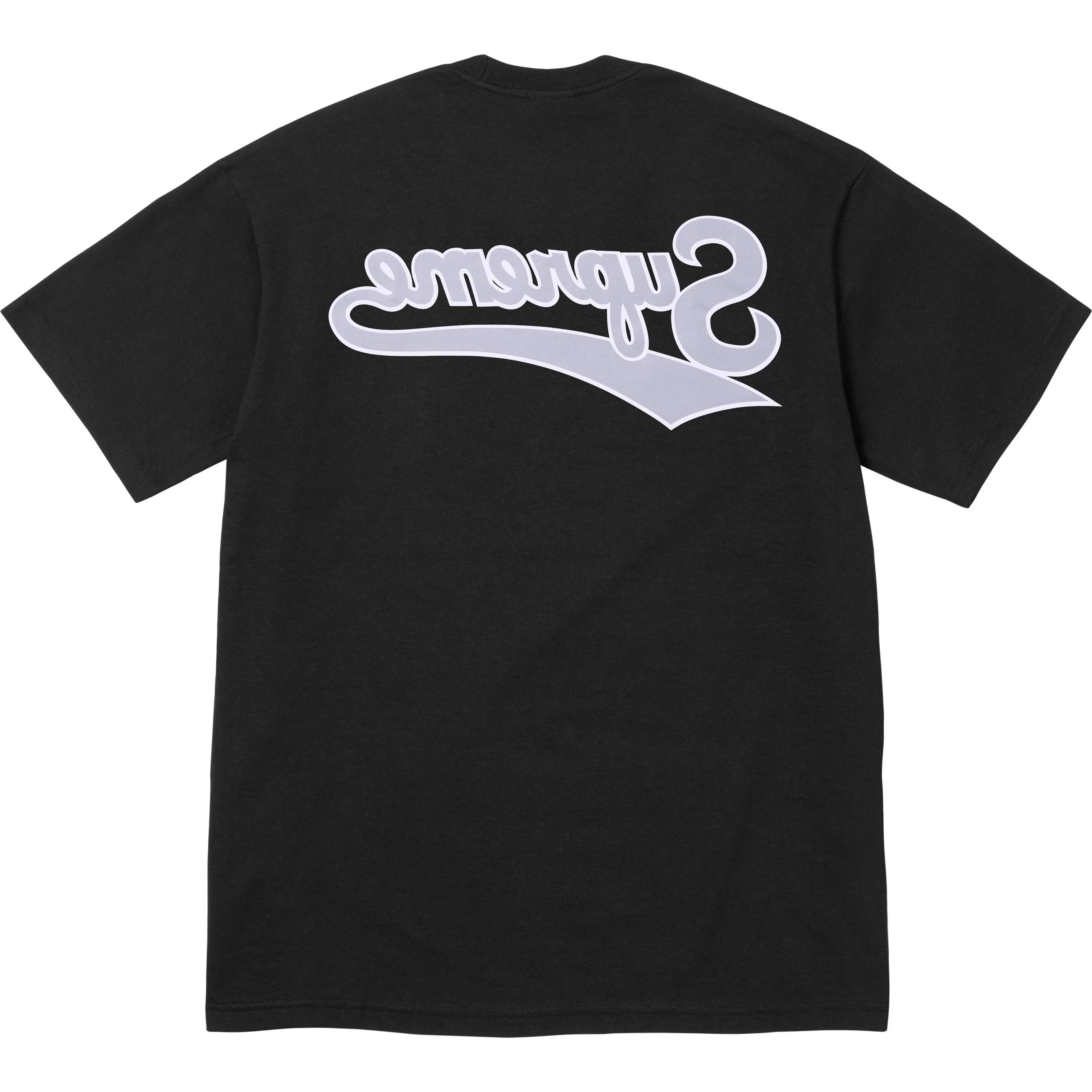 Supreme Backwards Logo T-Shirt for Men - Black Cotton Streetwear Tee - Perfect for Casual Wear, Street Style & Urban Fashion