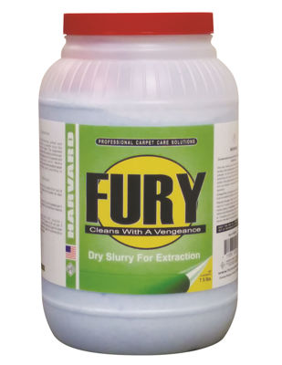 Fury Dry Slurry Carpet Extraction Case (4 X 7.5LB Jars) - Professional Carpet Cleaning Solution for Deep Stain Removal & Odor Elimination - Perfect for Home, Office & Commercial Use