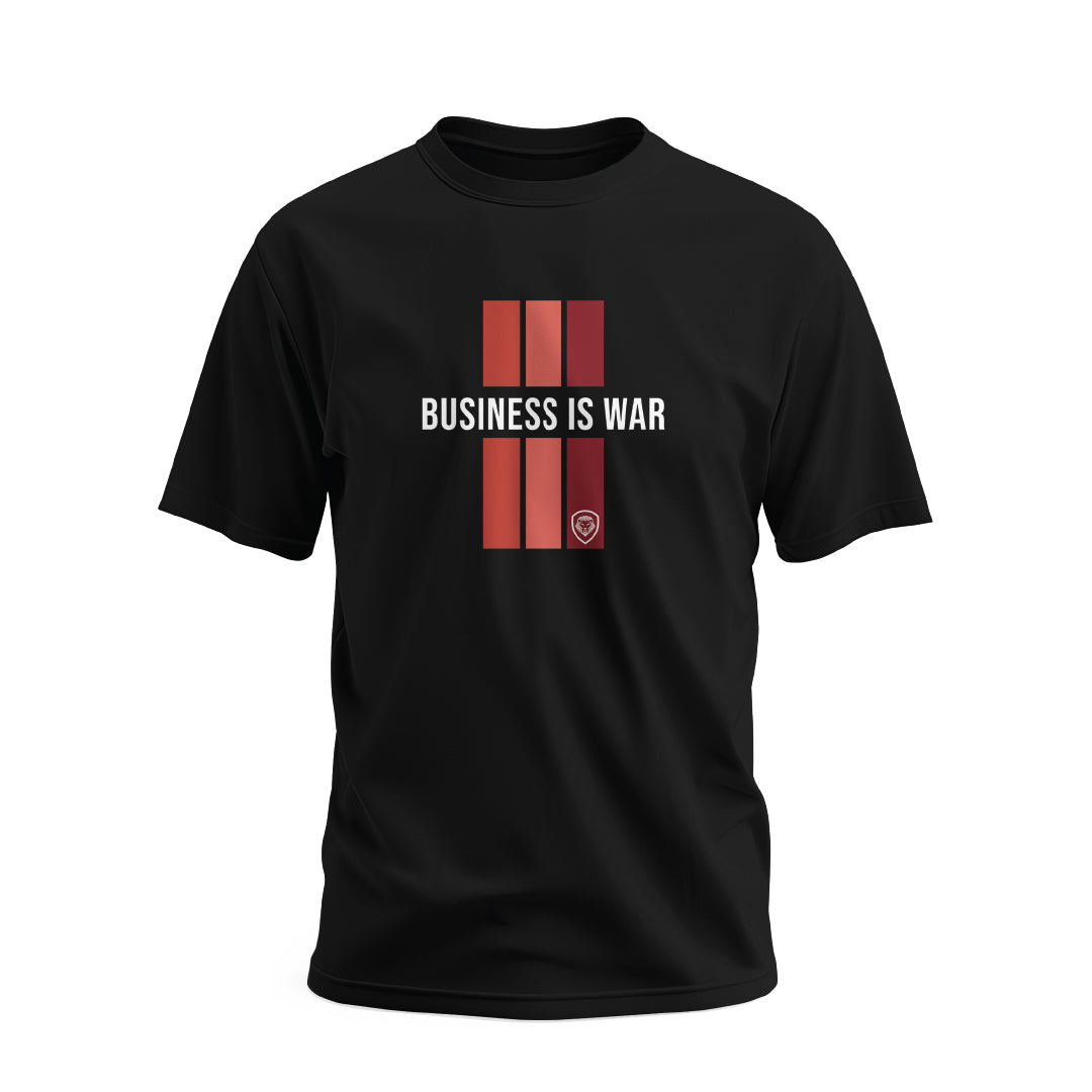 Future Looks Bright Black Business Is War Raise the Bar Motivational Short Sleeve T-Shirt for Entrepreneurs & Business Owners - Perfect for Work, Networking & Daily Inspiration