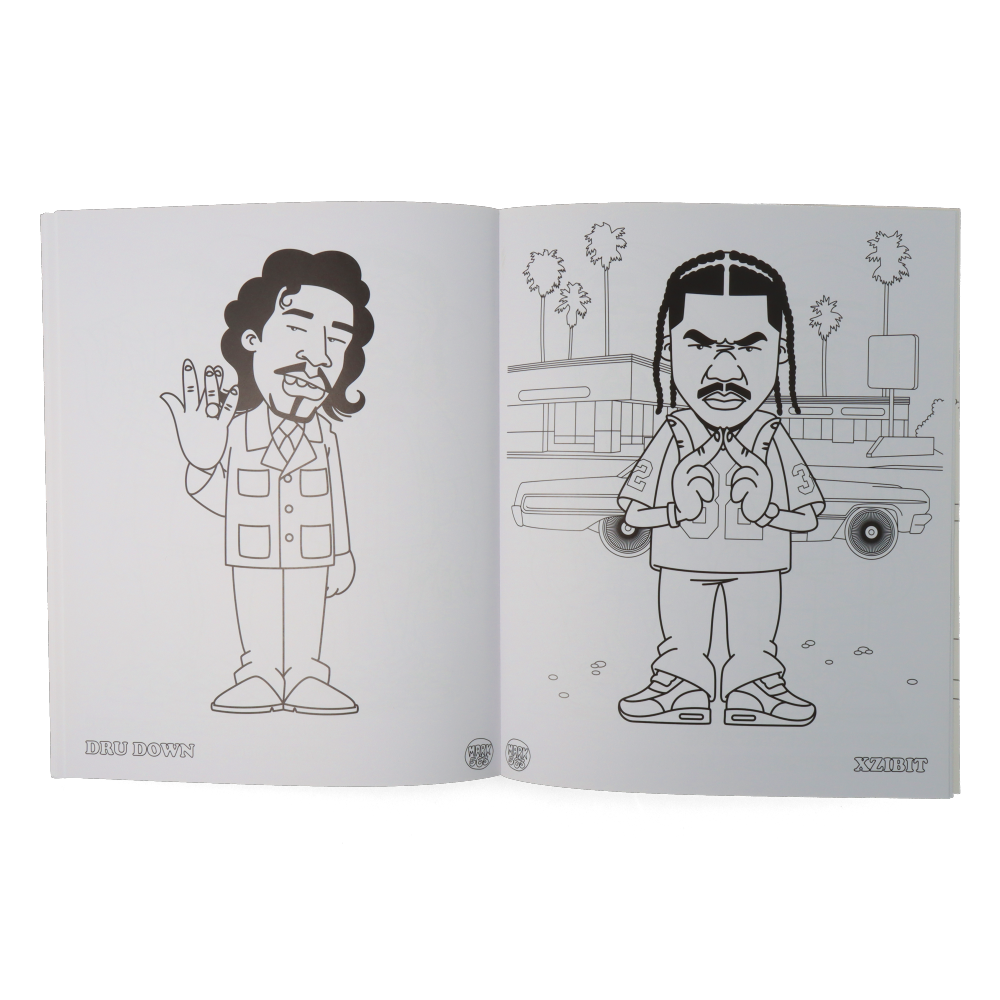 Hip Hop Coloring Book: West Coast Edition - Graffiti Art & Urban Culture for Adults & Teens | Perfect for Relaxation & Creativity