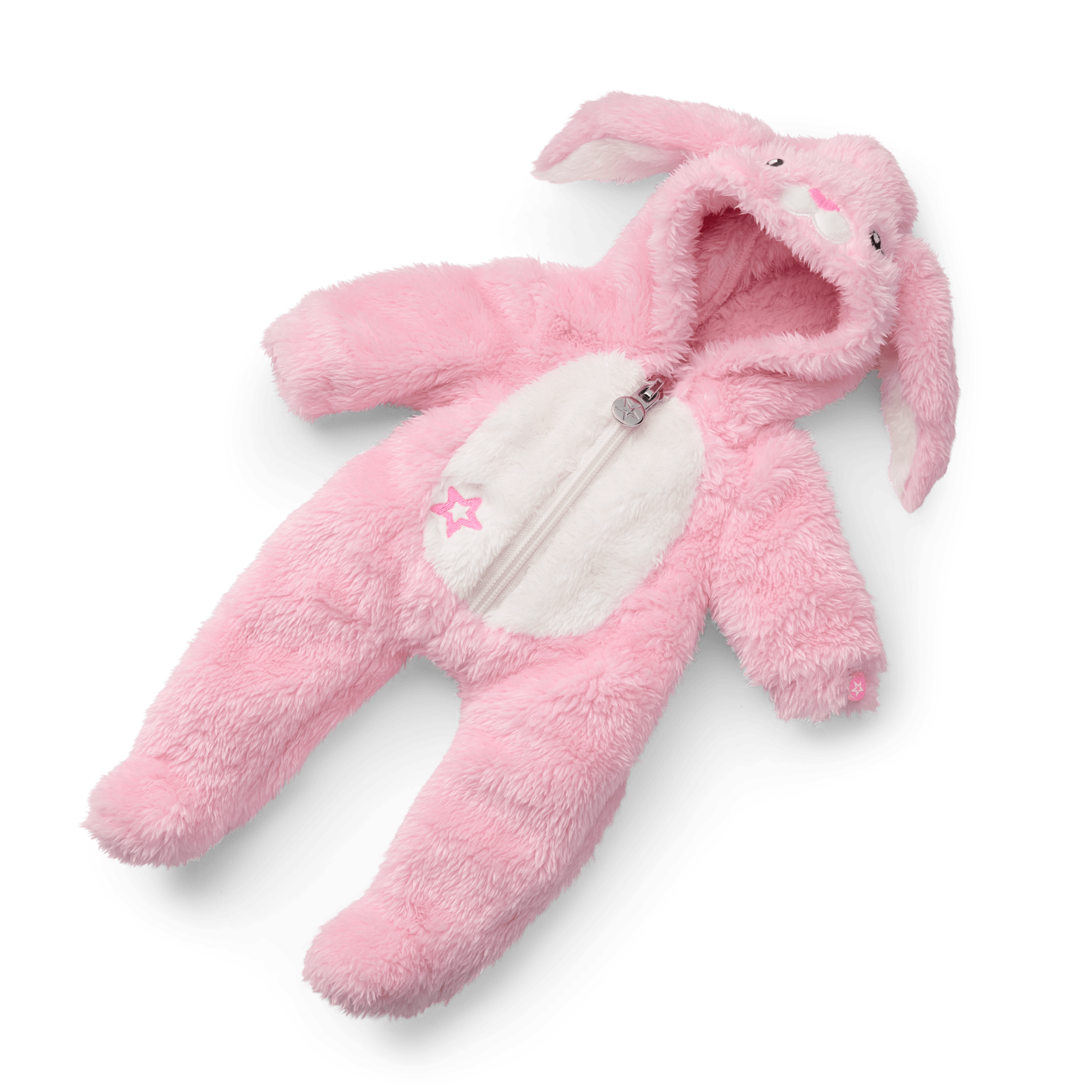 Adorable Pink Bunny One Piece Outfit for Bitty Baby Dolls - Soft & Cute Baby Doll Clothes for Dress Up & Pretend Play
