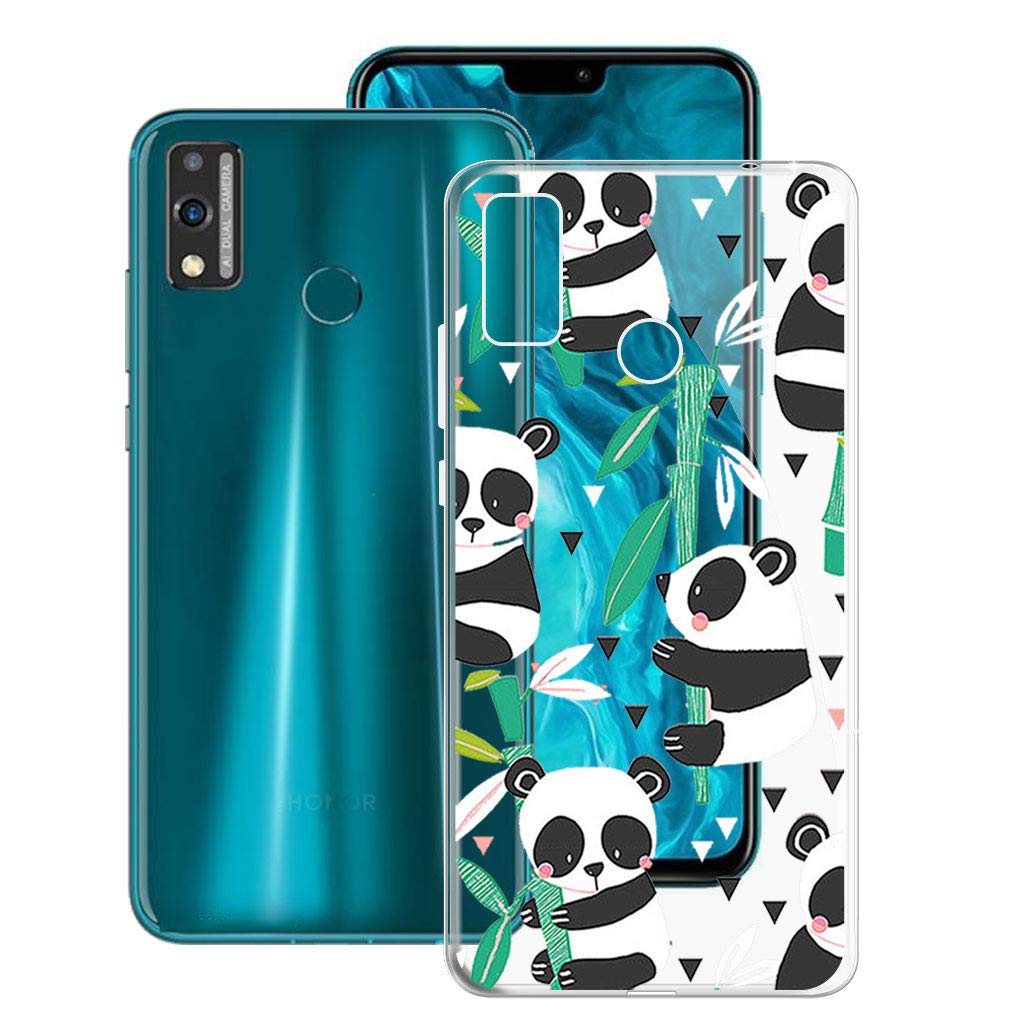 Huawei Honor 9X Lite Case (6.5 Inch) - Transparent TPU Phone Cover with Cute Baby Bear Design | Ultra Slim Soft Silicone Shockproof Case | Anti-Scratch & Anti-Fall Protection | Perfect for Daily Use, Work, and Outdoor Activities
