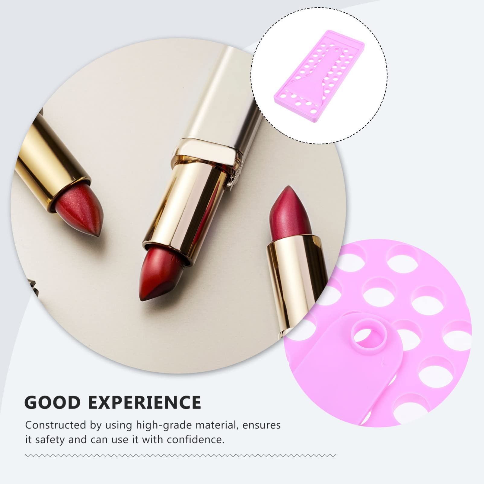 FOMIYES Lip Balm Filling Tray & Spatula Set - 2pcs Purple Lipstick Crafting Kit with Portable Chapstick Holder & Lip Gloss Containers | DIY Lip Care & Beauty Essentials for Home, Salon, or Gift Making