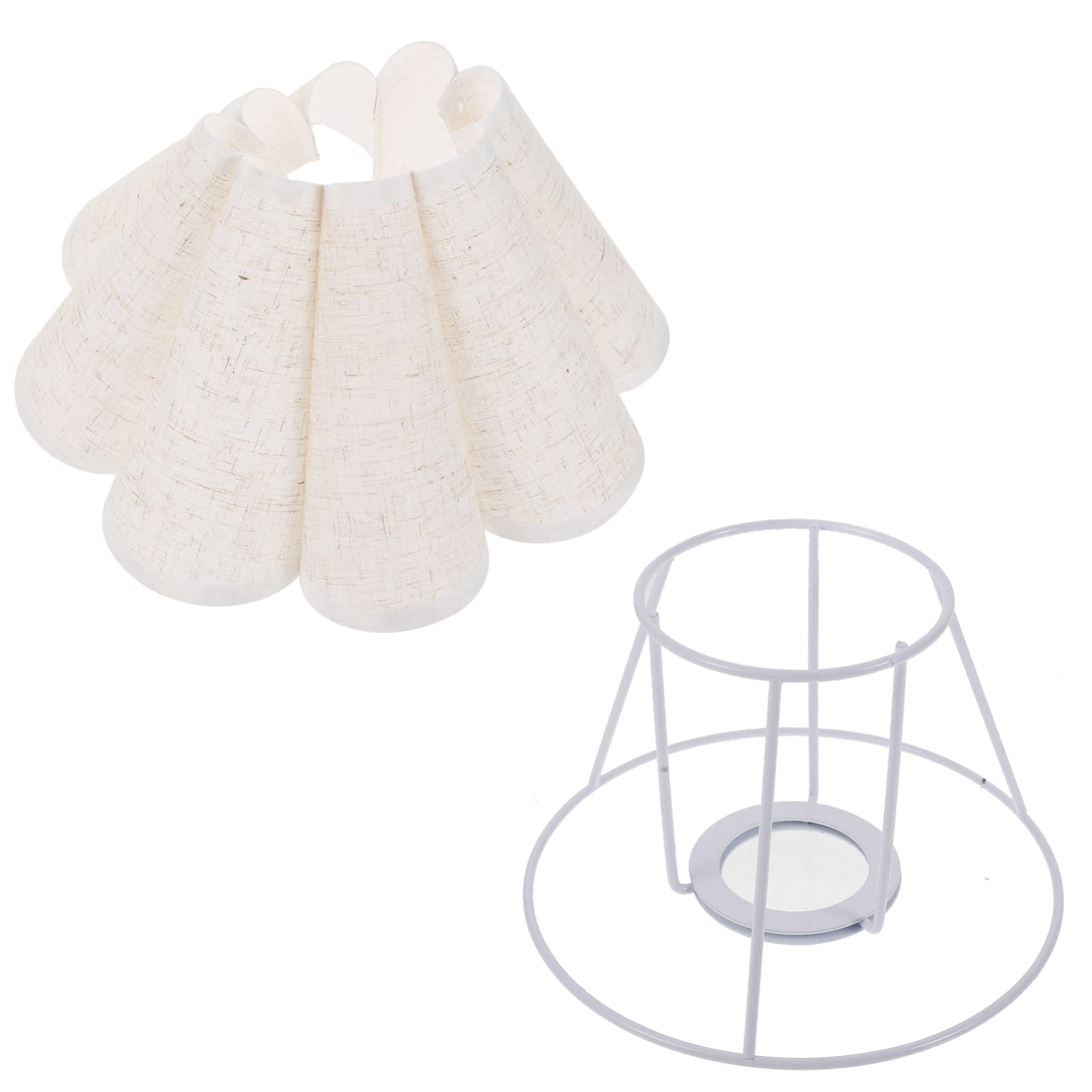 Korean Style Fabric Barrel Lamp Shade - 30x14x14cm Linen Table Lamp Cover for E27 Bulb, Chandelier & Ceiling Light | Perfect for Home Office Decor & Cozy Lighting