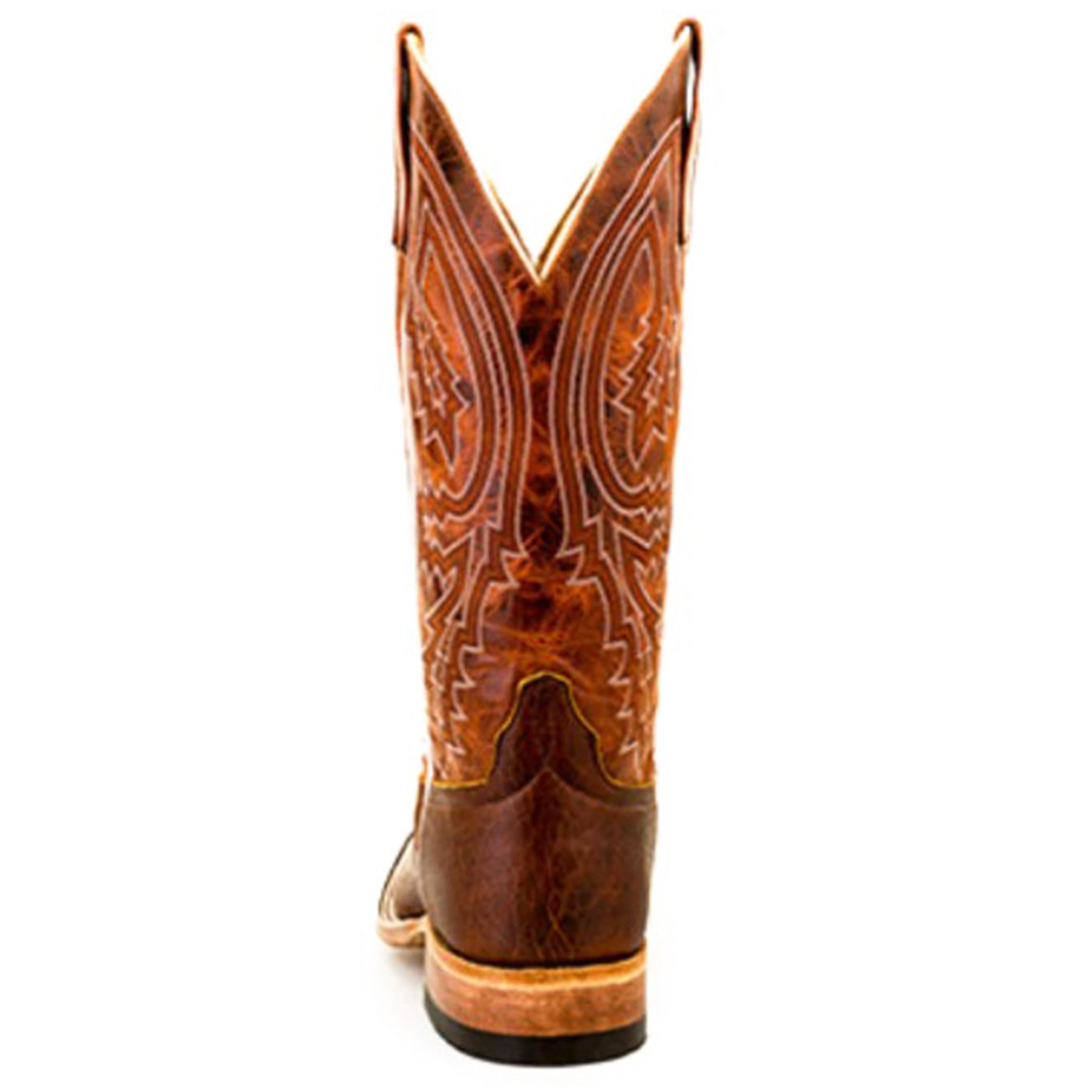 Anderson Bean Men's Mike Tyson Rust Square Toe Cowboy Boots - Durable Leather Work Boots for Rodeo, Ranch & Western Fashion