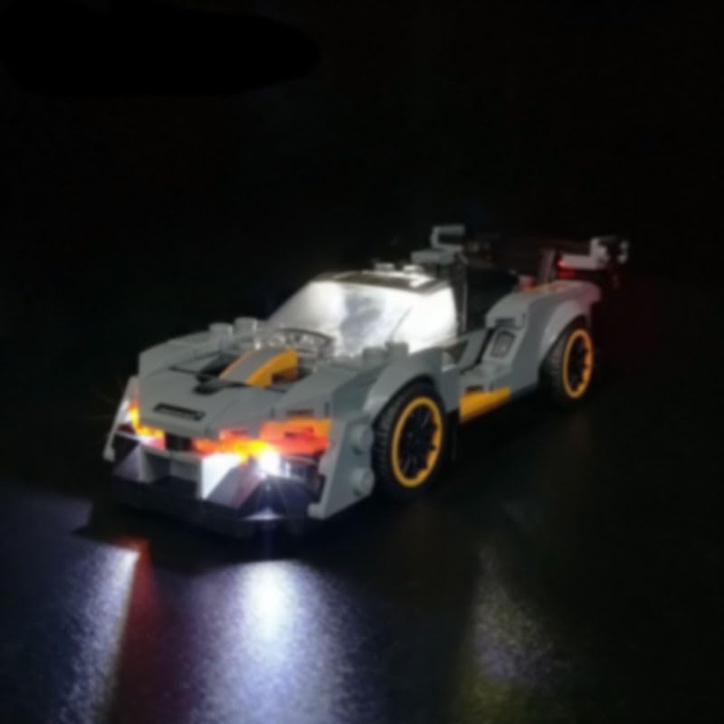 LED Lighting Kit 75892 for Sports Car Racing Building Blocks - Gray Decorative Lights Only (No Model Included) - Perfect for LEGO Collectors & DIY Enthusiasts - Home Decoration, Gift Idea, Model Car Display