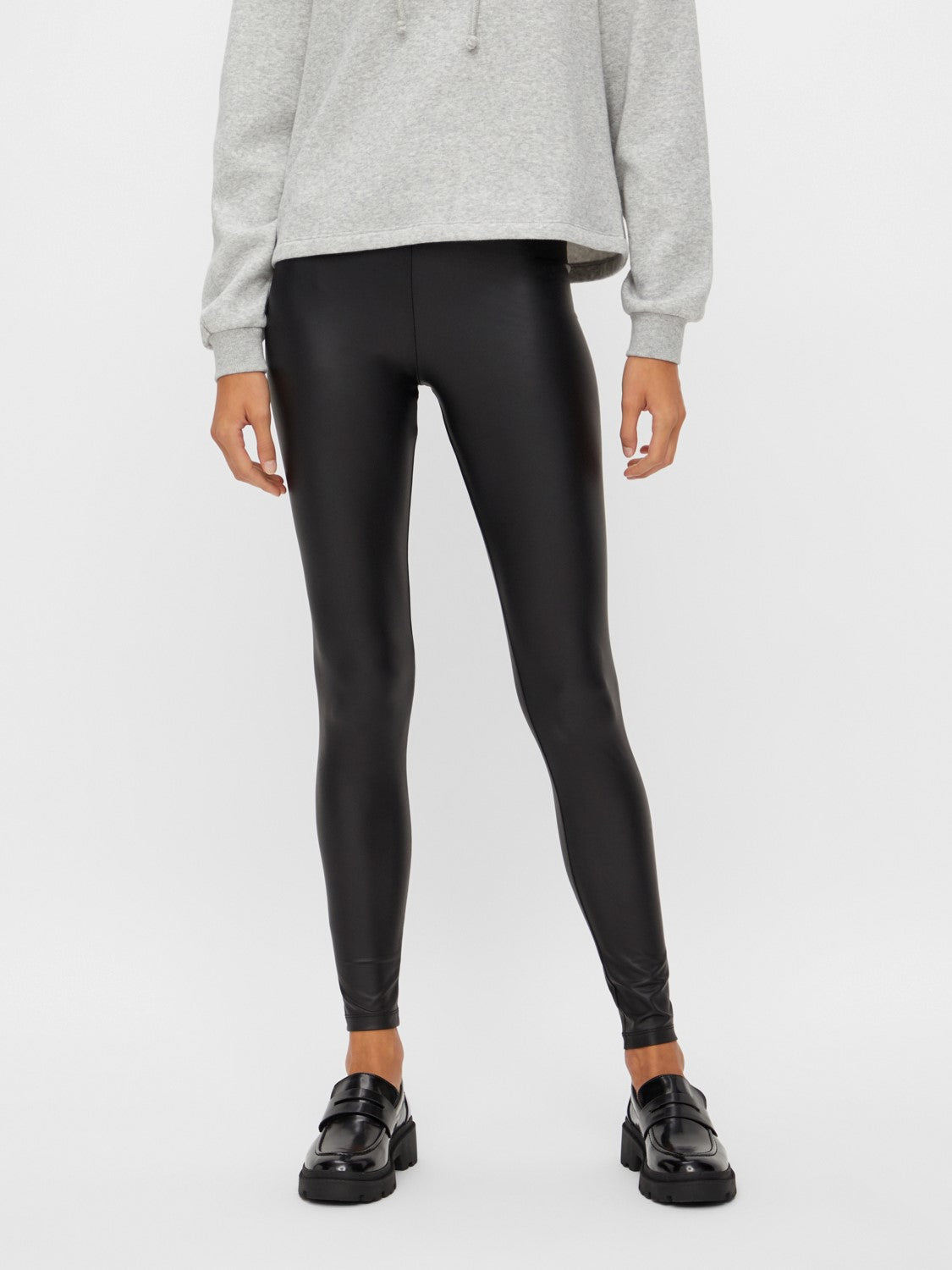 Coirla Shiny Leggings for Women - High Waist Yoga Pants, Stretchy & Comfortable Workout Leggings (Black) - Perfect for Yoga, Gym, Running & Daily Wear