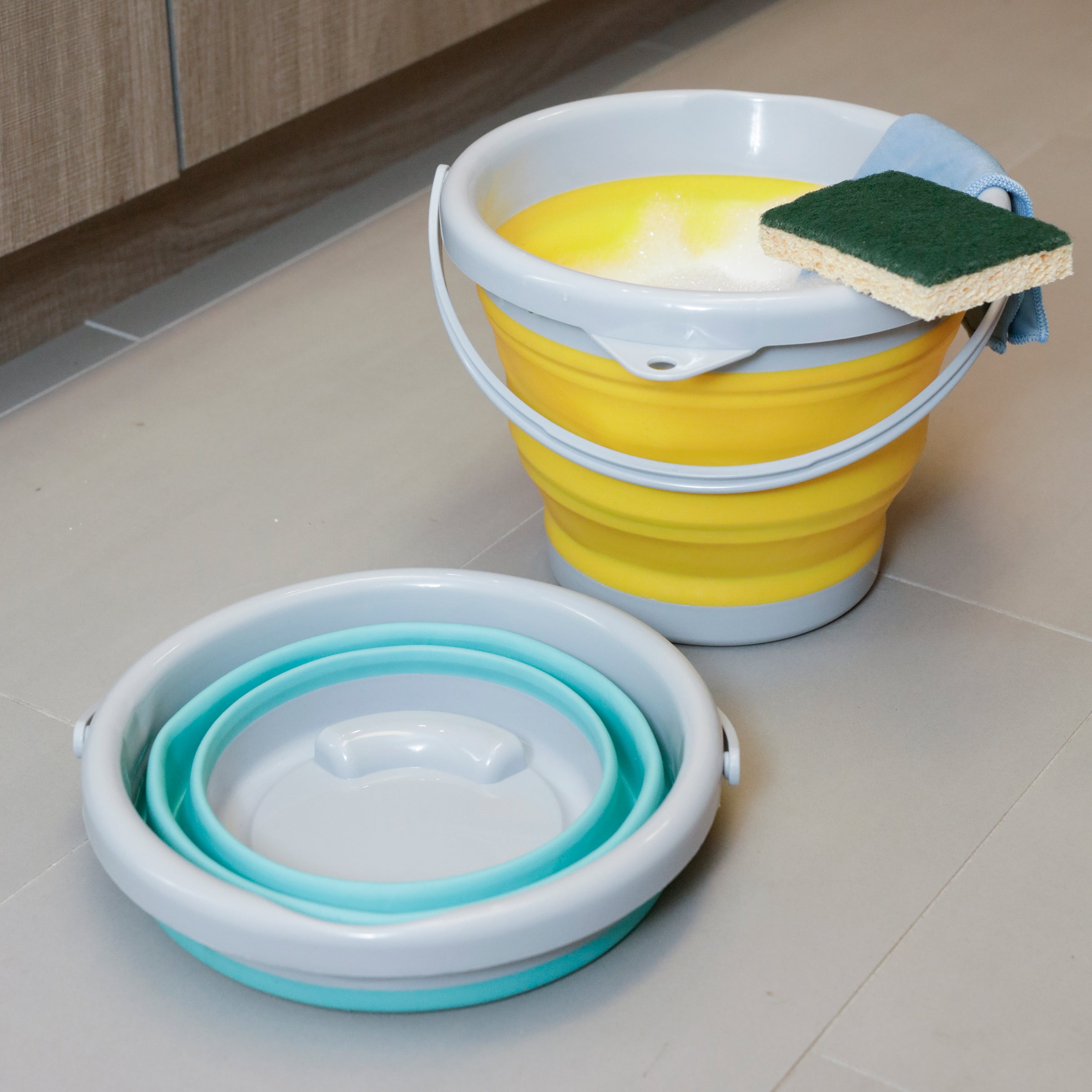 Collapsible Water Bucket - Portable & Durable Folding Bucket for Camping, Hiking, Travel & Outdoor Activities
