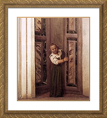 Gold Ornate Wood Frame with Double Matting