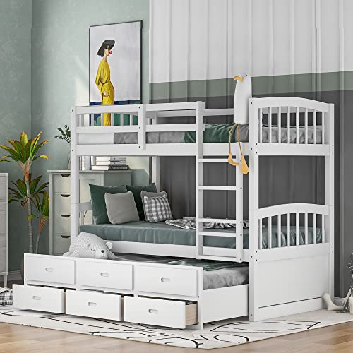 White (With Trundle and Drawer)