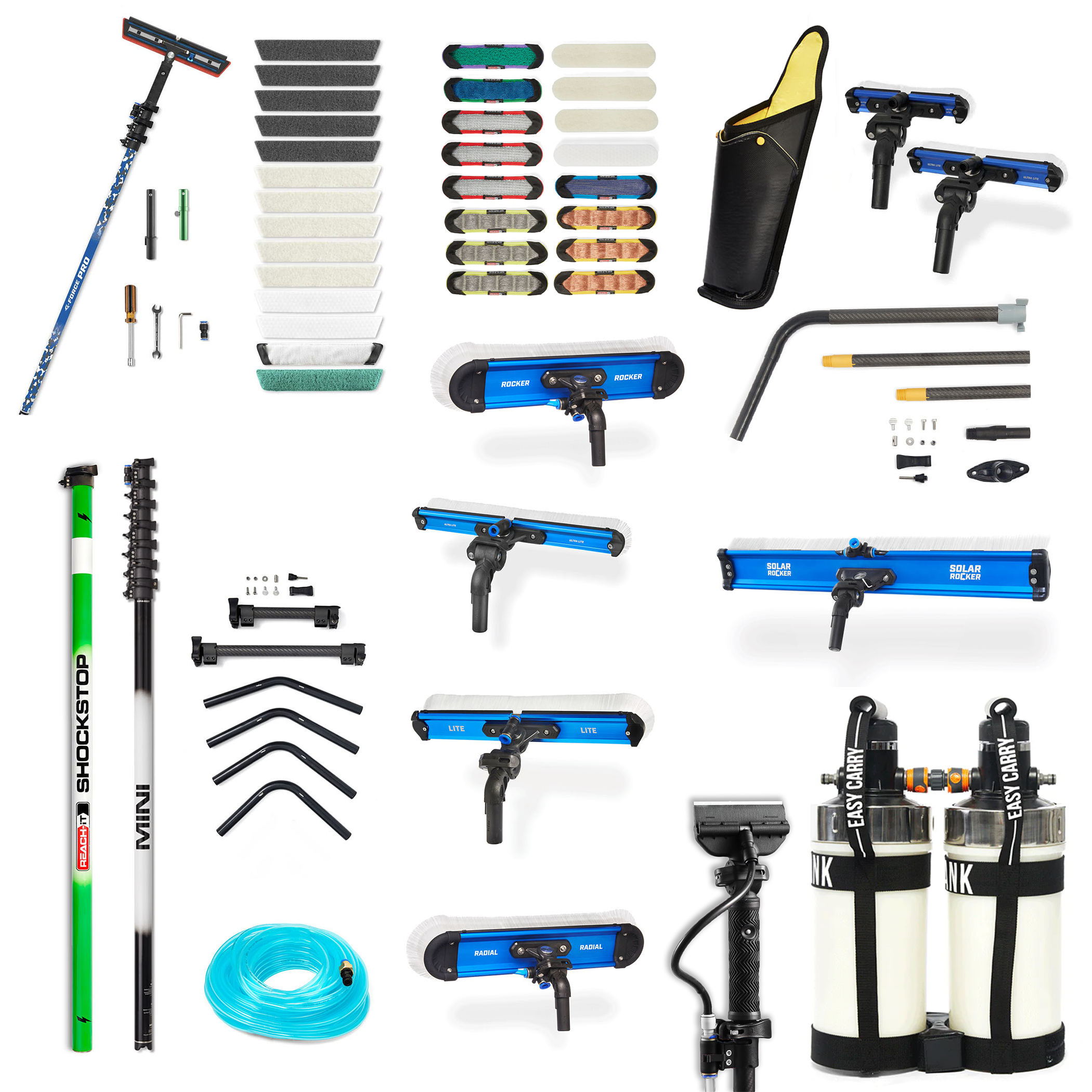 REACH Professional Extendable Pole Pack - Telescopic Pole for Cleaning, Painting & Maintenance - Perfect for High Ceilings, Walls & Hard-to-Reach Areas
