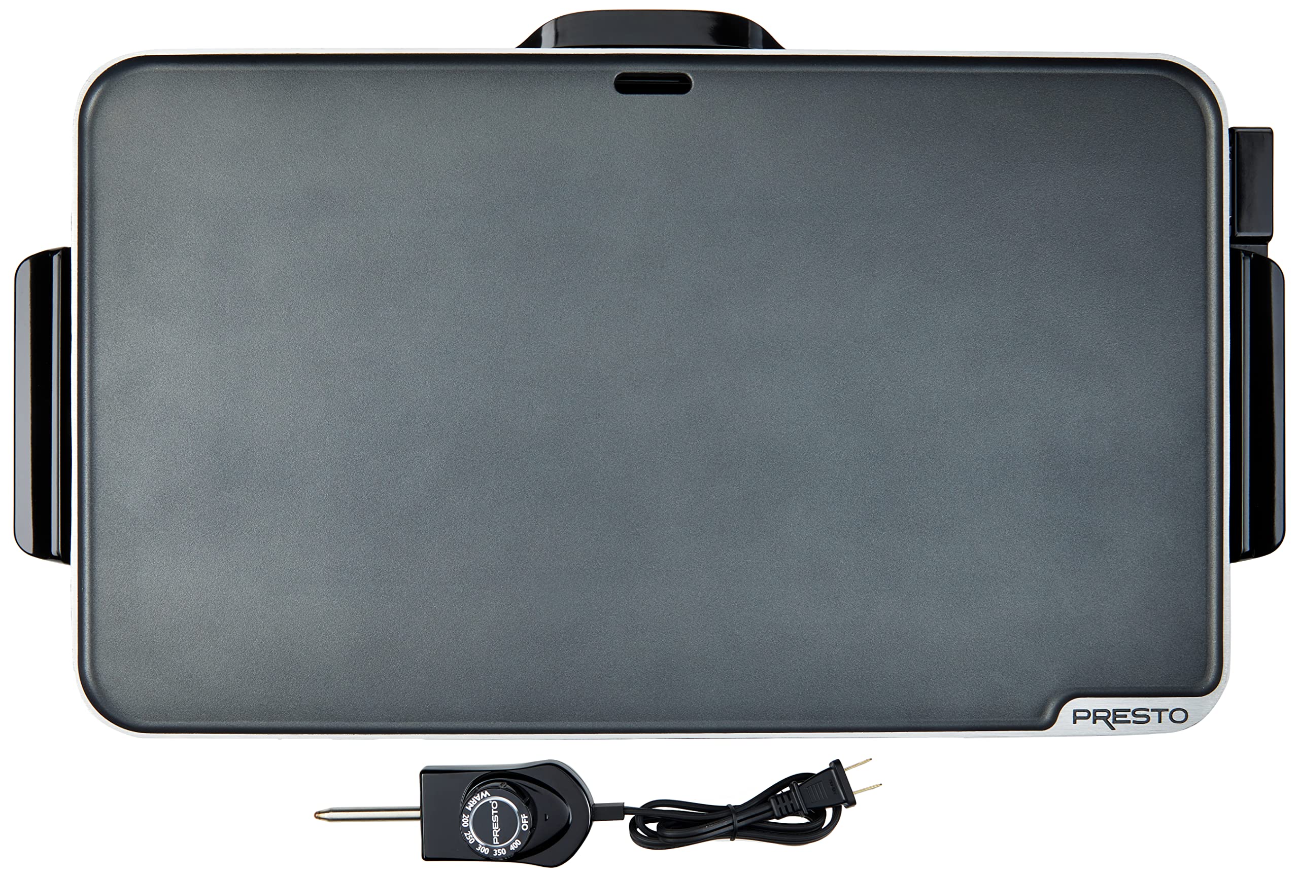 Presto 07072 22-Inch Slimline Electric Griddle - Black Nonstick Surface - Perfect for Pancakes, Burgers & Breakfast Cooking - Ideal for Home Kitchens & Outdoor Camping