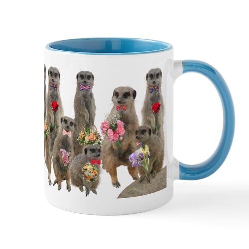 White/Blue Inside - Meerkat Mug