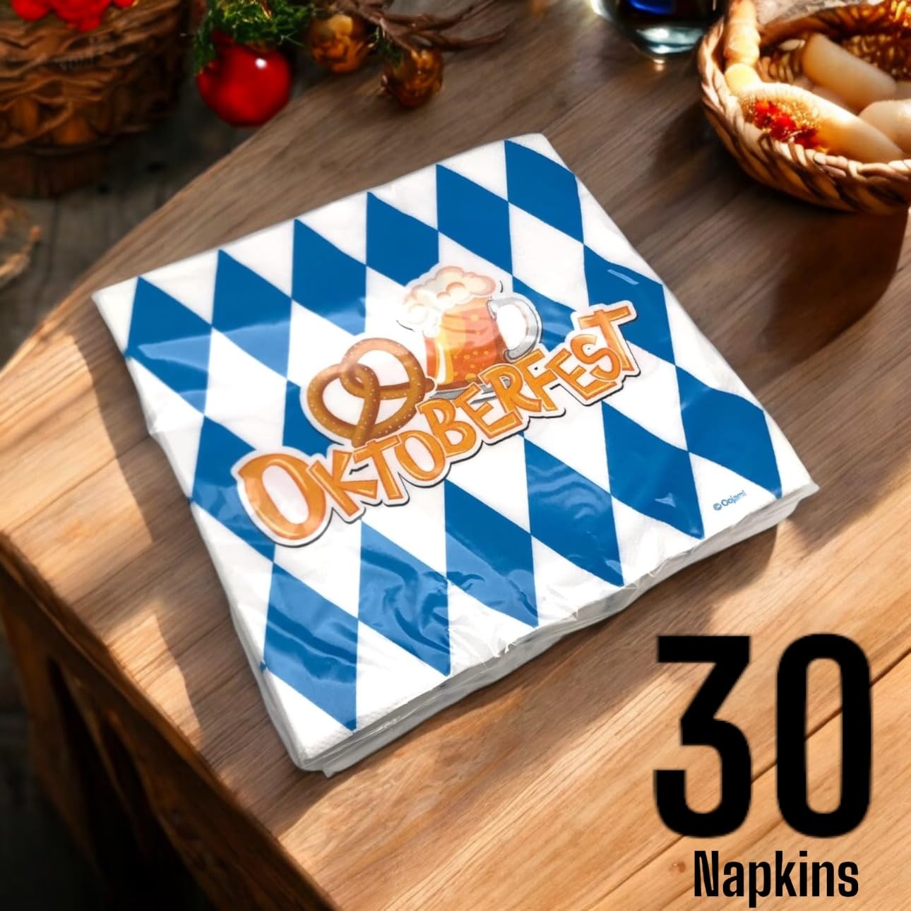 Bavarian Oktoberfest Party Supplies Set for 30 Guests - 9