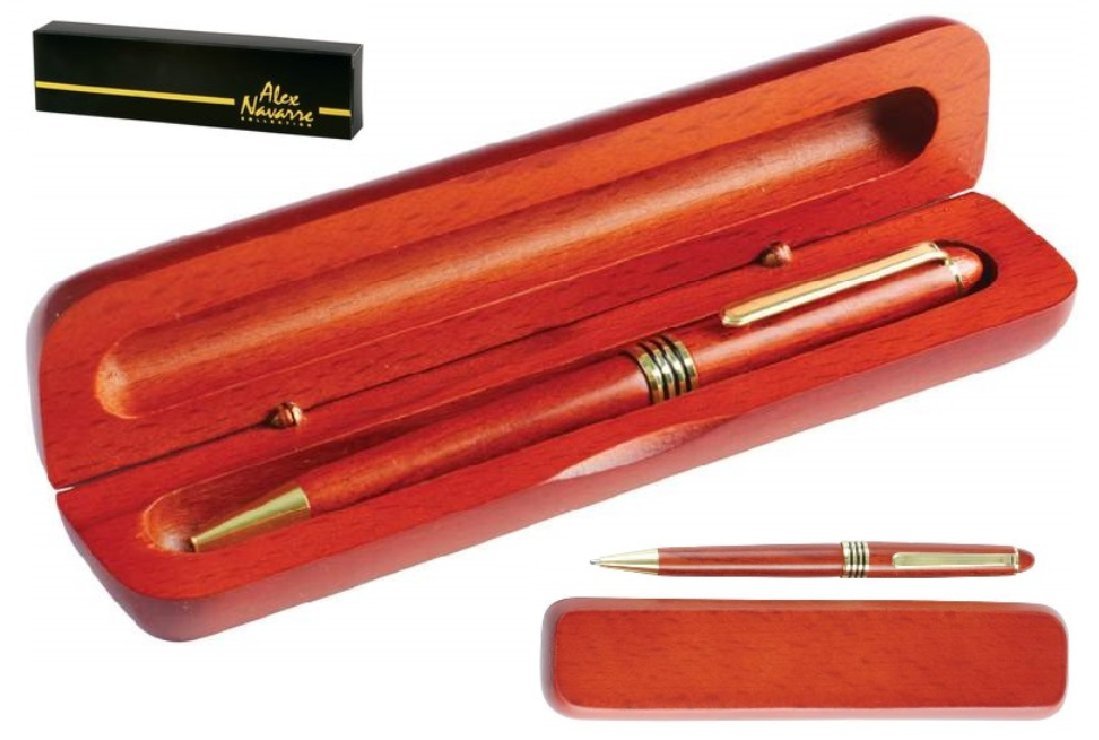 Personalized Engraved Rosewood Gift Box with Custom Ballpoint Pen - Perfect for Wedding, Anniversary & Corporate Gifts - Free Online Customization (Pen & Box Engraving Included)