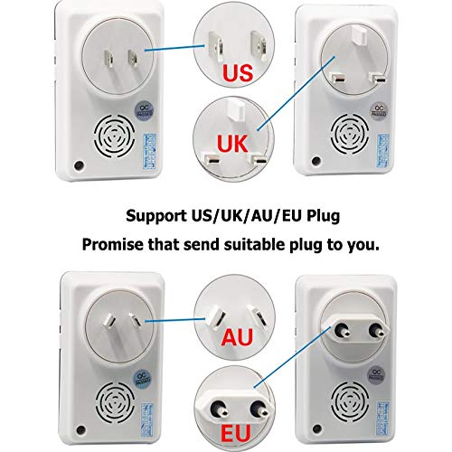 Waterproof Wireless Doorbell Kit with EU Plug - Easy Installation, 28 Chime Sounds, Smart Home Doorbell for Apartments & Houses (Ideal for Front Door, Back Door & Office)