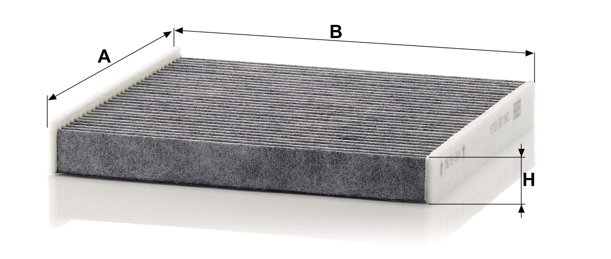 MANN-FILTER CUK 22 013 Cabin Air Filter with Activated Charcoal - Premium Car Interior Air Purifier for Passenger Vehicles | Improves Air Quality & Reduces Allergens in Your Car