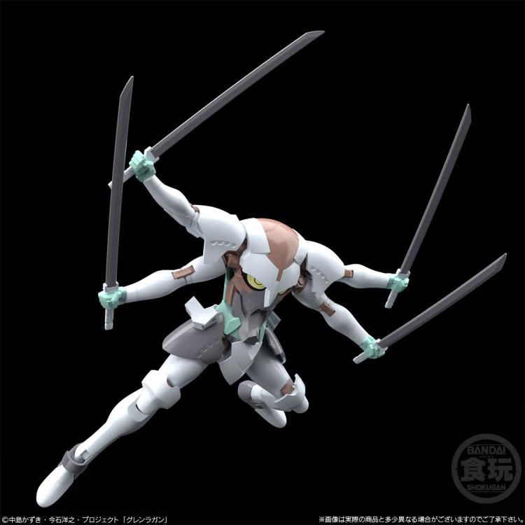 Bandai SMP Shokugan Modeling Project Gurren Lagann & Enki Action Figure Model Kit - Anime Robot Building Set for Collectors & Display