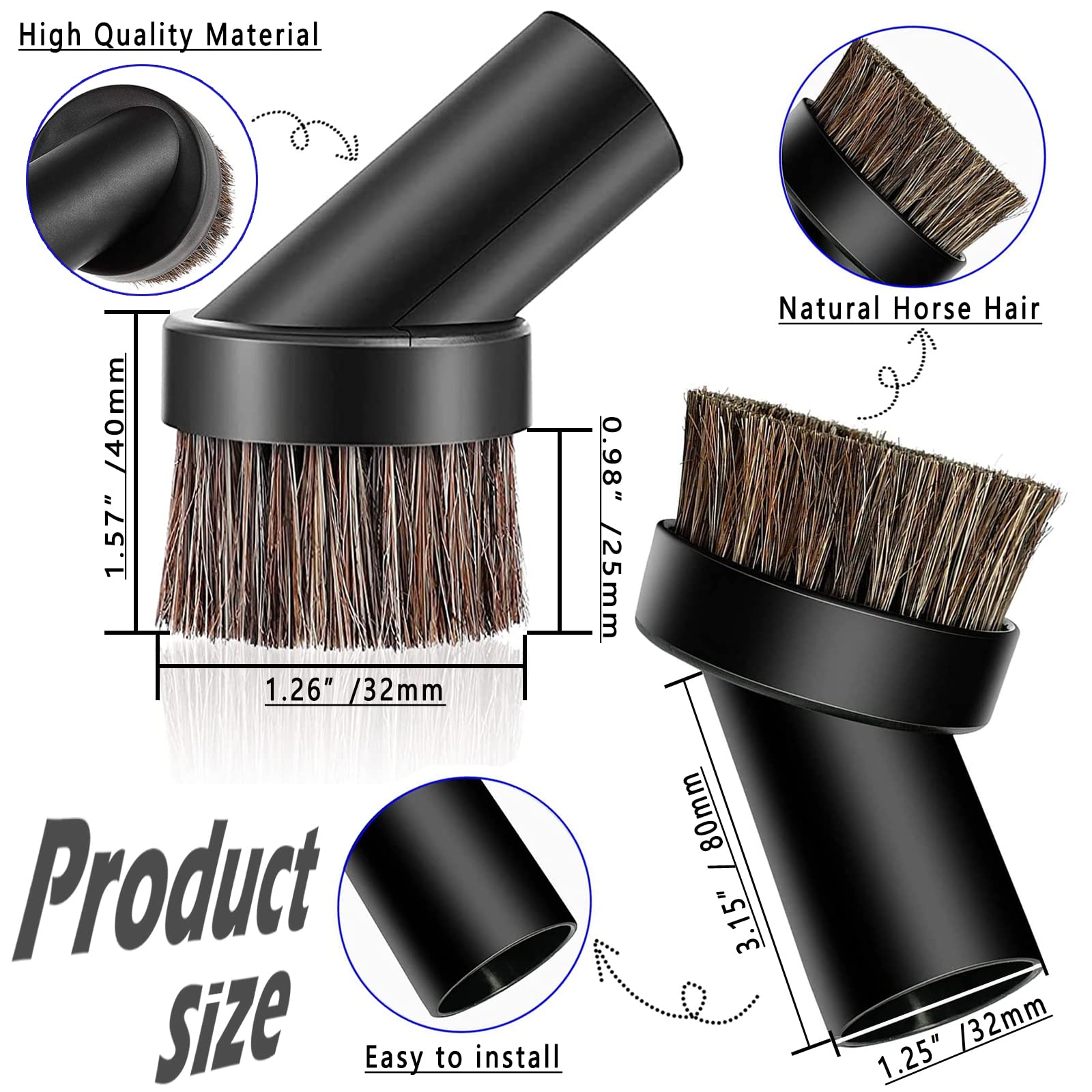 Wet Dry Vacuum Attachment Kit - 1-1/4