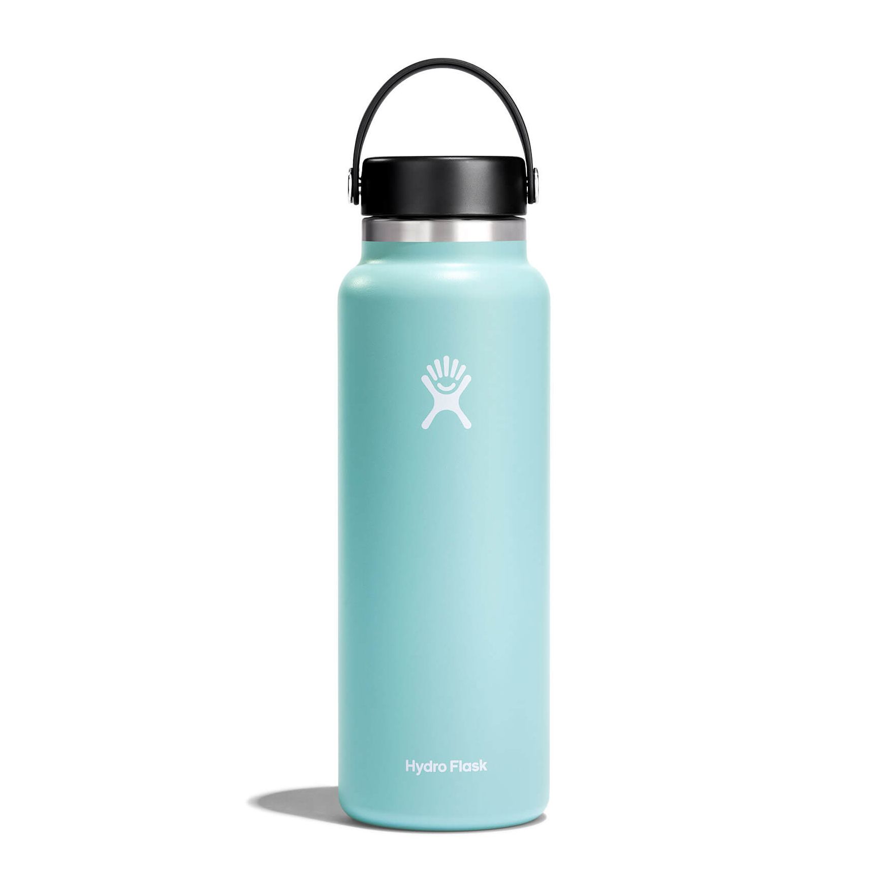 40 oz Wide Mouth Water Bottle with Straw & Handle - Leakproof Stainless Steel Insulated Water Jug for Gym, Hiking & Outdoor Activities - BPA Free Vacuum Flask for Hot & Cold Beverages