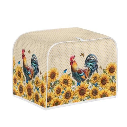 Rooster Sunflower Polka Dot