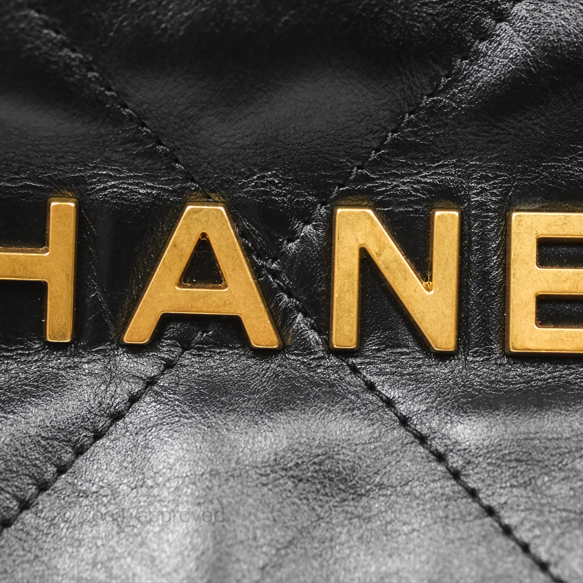 Chanel 22 East West Bag Black Shiny Crumpled Calfskin Leather Crossbody Purse for Women | Luxury Designer Handbag for Everyday Use, Date Night & Special Occasions