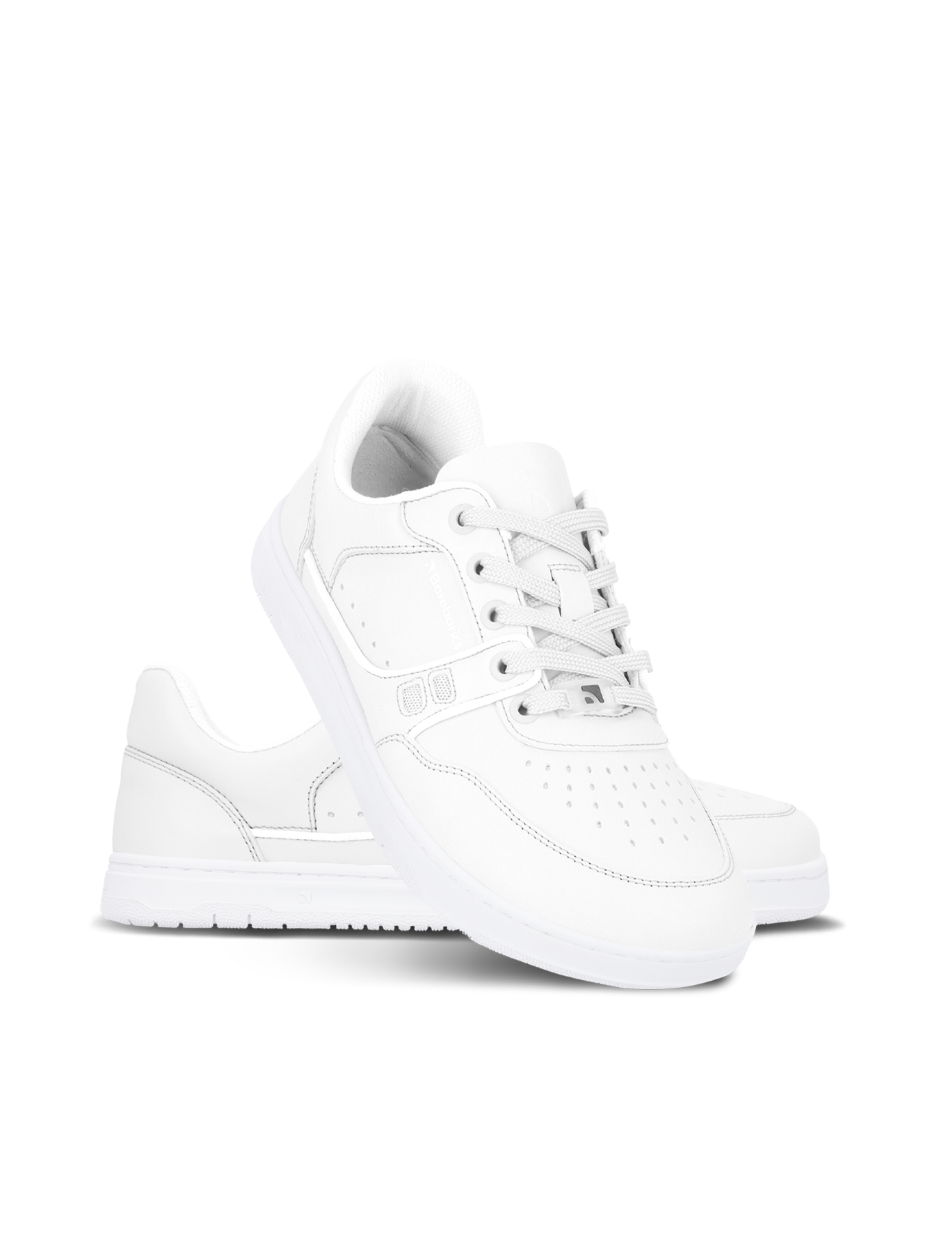 Barefoot Sneakers Barebarics Arise All White - Minimalist Running Shoes for Natural Movement & Gym Workouts