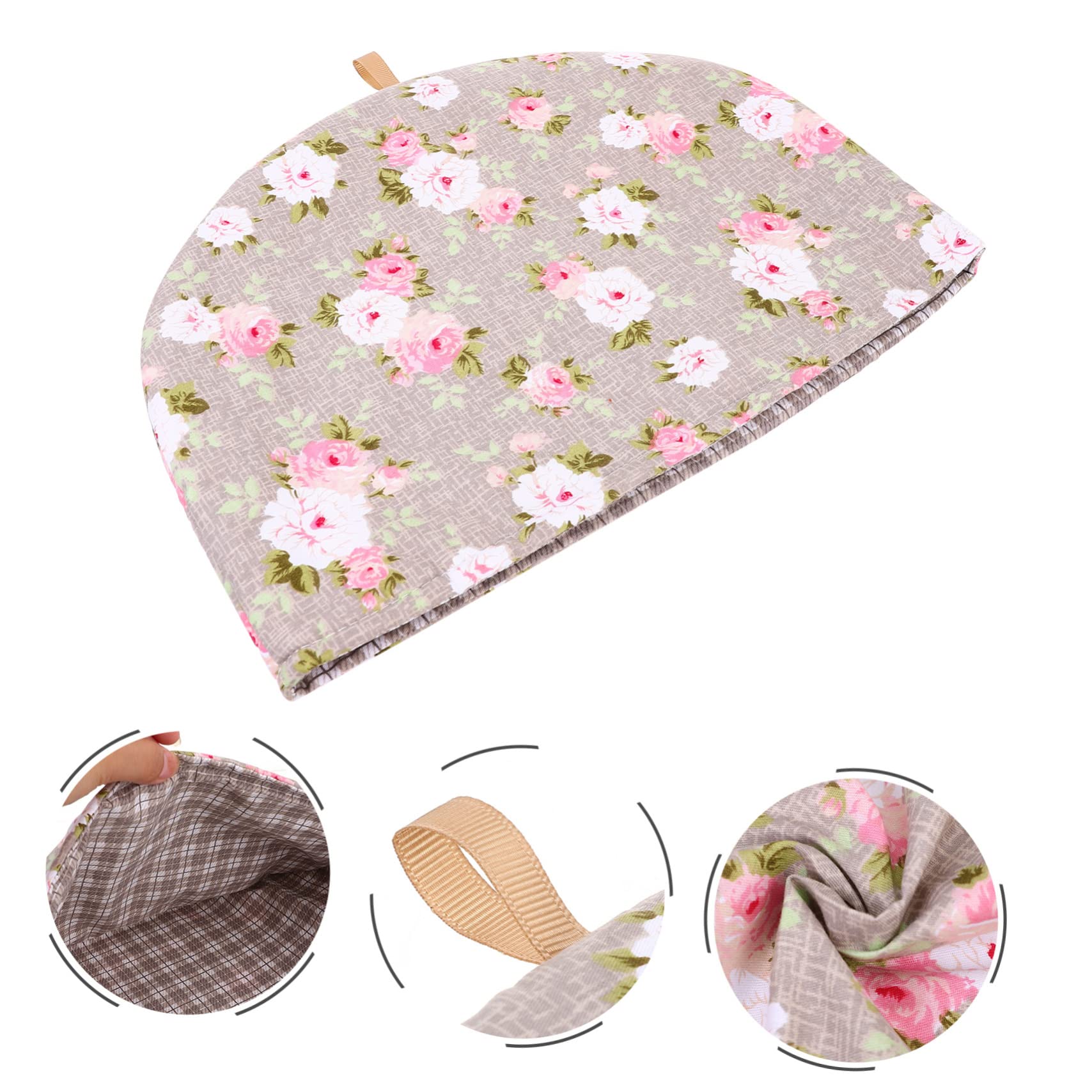 Zerodeko Floral Tea Pot Cover - Insulated Tea Cozy for Teapots, Kettle Warmer & Dustproof Cover - Thick Cotton Teapot Cozy for Home, Kitchen & Tea Parties - Perfect Gift for Tea Lovers