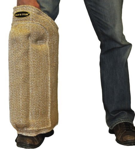 Dean and Tyler Dog Leg Bite Sleeve with Bar - Durable Jute Training Sleeve for Both Legs | Perfect for Police K9, Protection Training & Bite Work