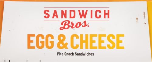 Sandwich Bros. Frozen Egg & Cheese Flatbread Pocket Sandwiches - 6 Pack (13.5 oz) | Quick Breakfast, Lunch or Snack | Perfect for Busy Mornings & On-the-Go Meals