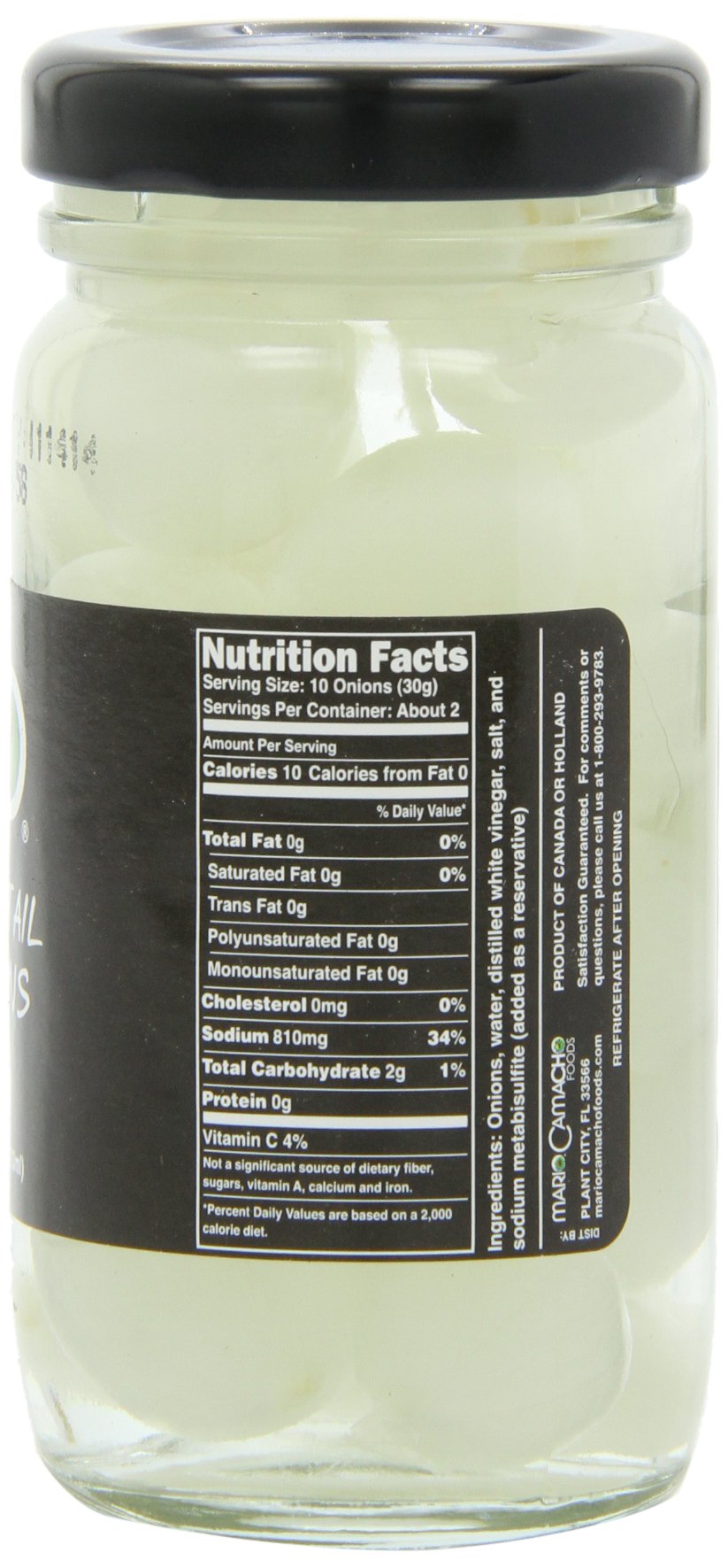 Mario Camacho Cocktail Onions - 4.2 Ounce Jars (Pack of 12) - Perfect for Martinis, Bloody Marys & Garnishing Cocktails