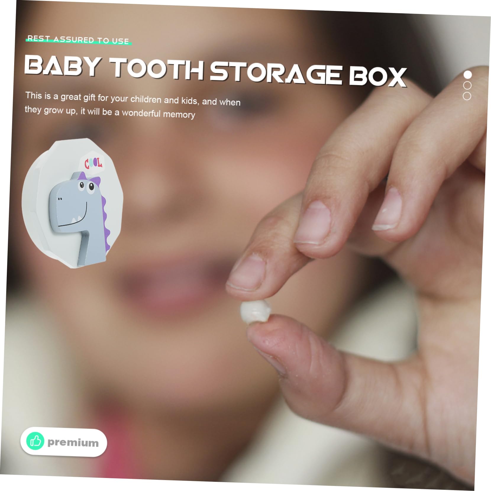 Wooden Baby Tooth Keepsake Box for Boys & Girls - Tooth Fairy Memory Organizer - Perfect for Baby Showers, First Tooth Gifts & Childhood Milestones