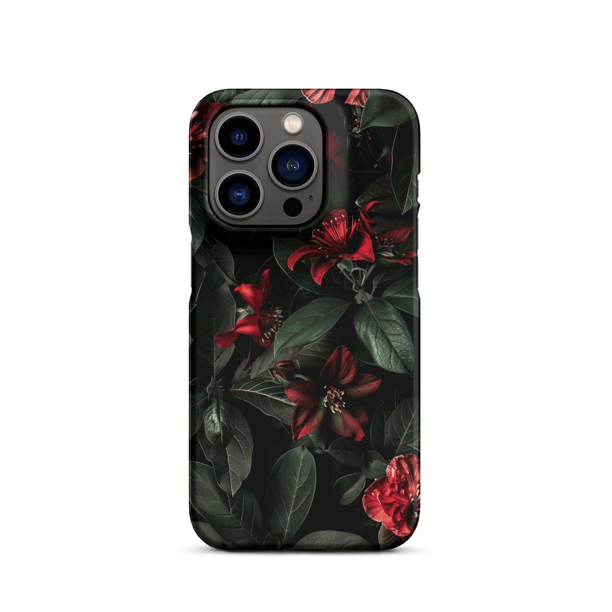 Floral Pattern iPhone Snap Case - Stylish Protective Cover for iPhone 11/12/13/14/15 Pro Max - Perfect for Everyday Use, Travel & Fashion Accessories