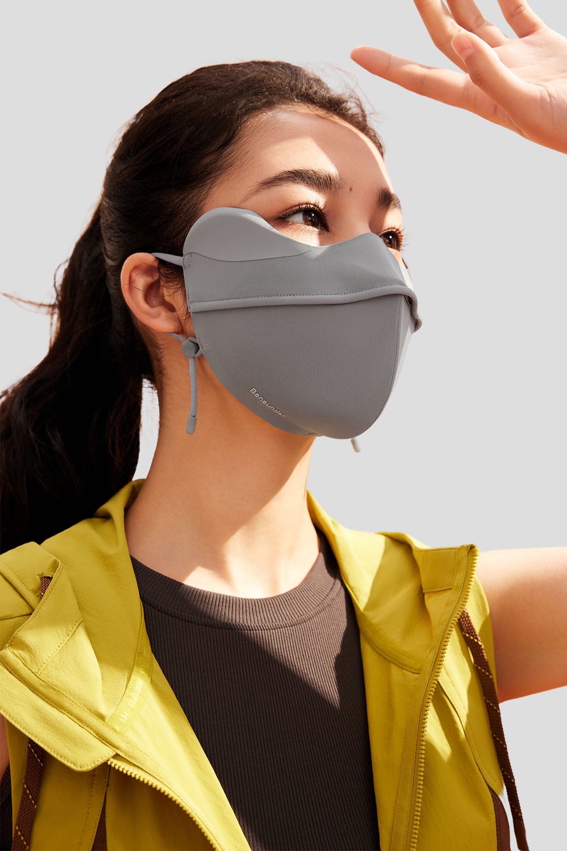 Total Full Coverage Anti Glare Sun Mask UPF1600+ - UV Protection Face Cover for Outdoor Activities, Cycling, Hiking & Running