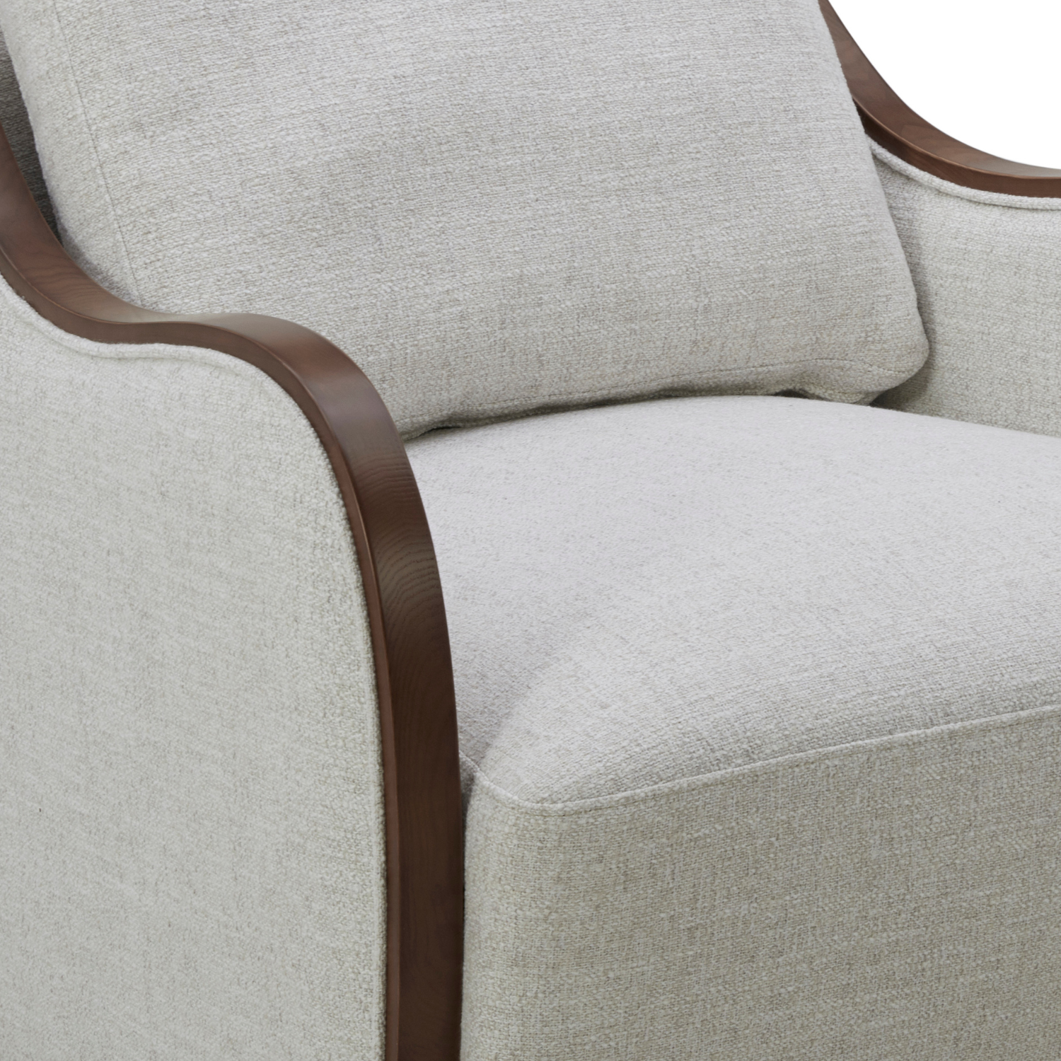 Capri Swivel Arm Chair - 360° Rotating Rattan Lounge Chair with Thatched Wheat Design for Patio, Living Room & Bedroom Decor