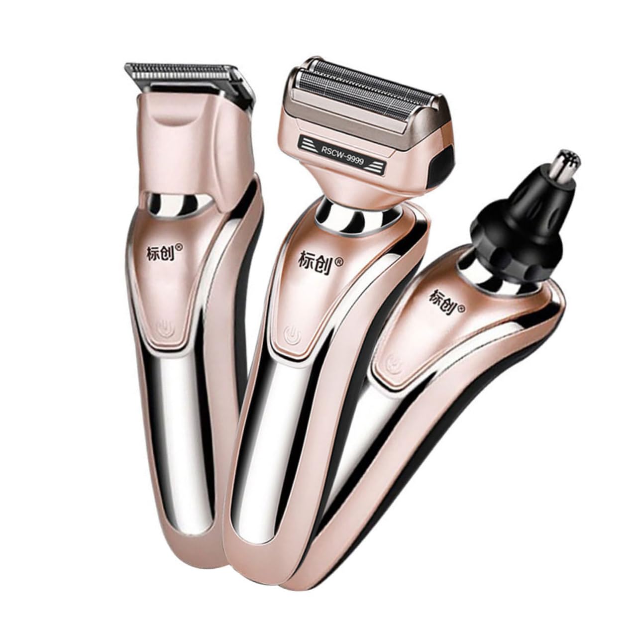 NOLITOY 3-in-1 Electric Shaver for Men - Waterproof Beard Trimmer, Nose Hair Trimmer & Body Groomer with LED Display | Rechargeable Battery | Perfect for Travel, Home & Office Grooming